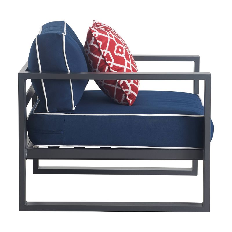 Monterey Outdoor Arm Chair - Gunmetal - Finch