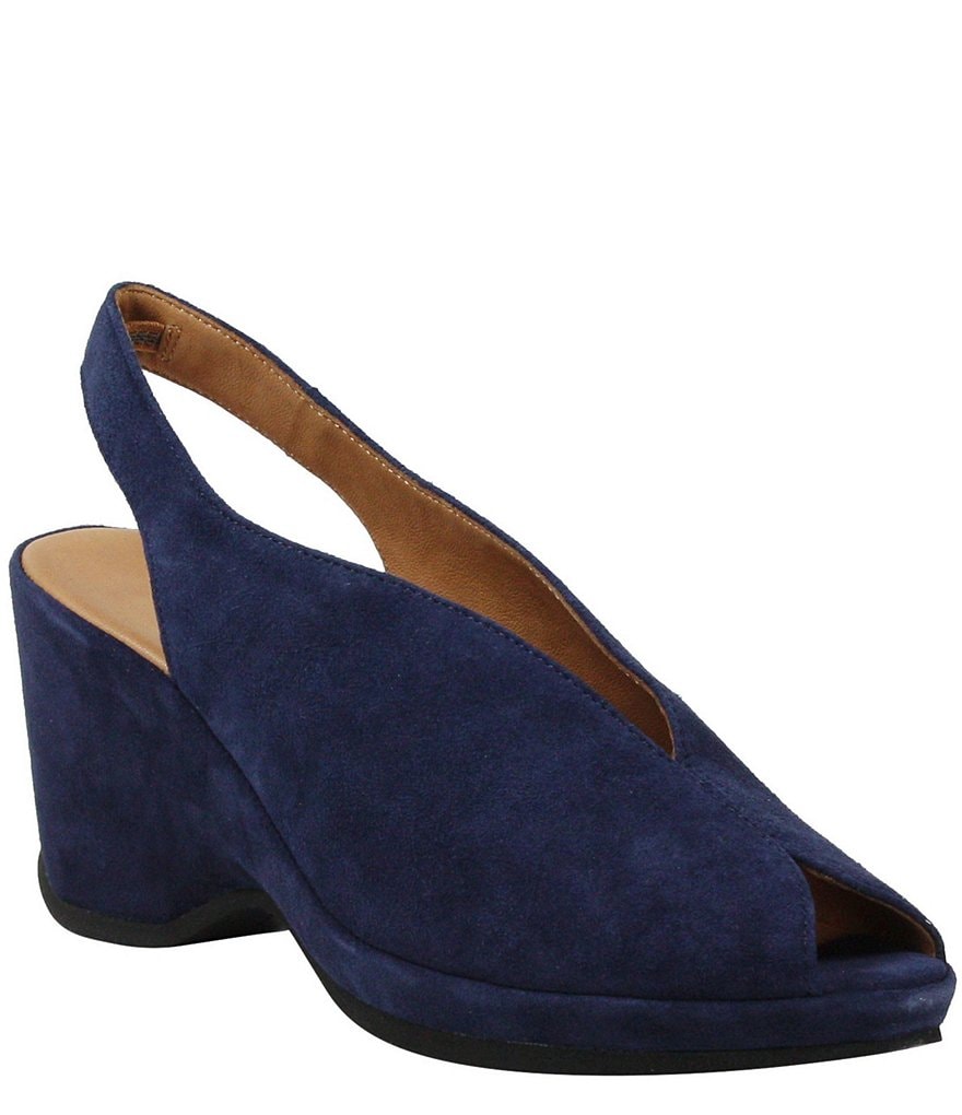 L'Amour Des Pieds Odetta Suede Slingback Pumps