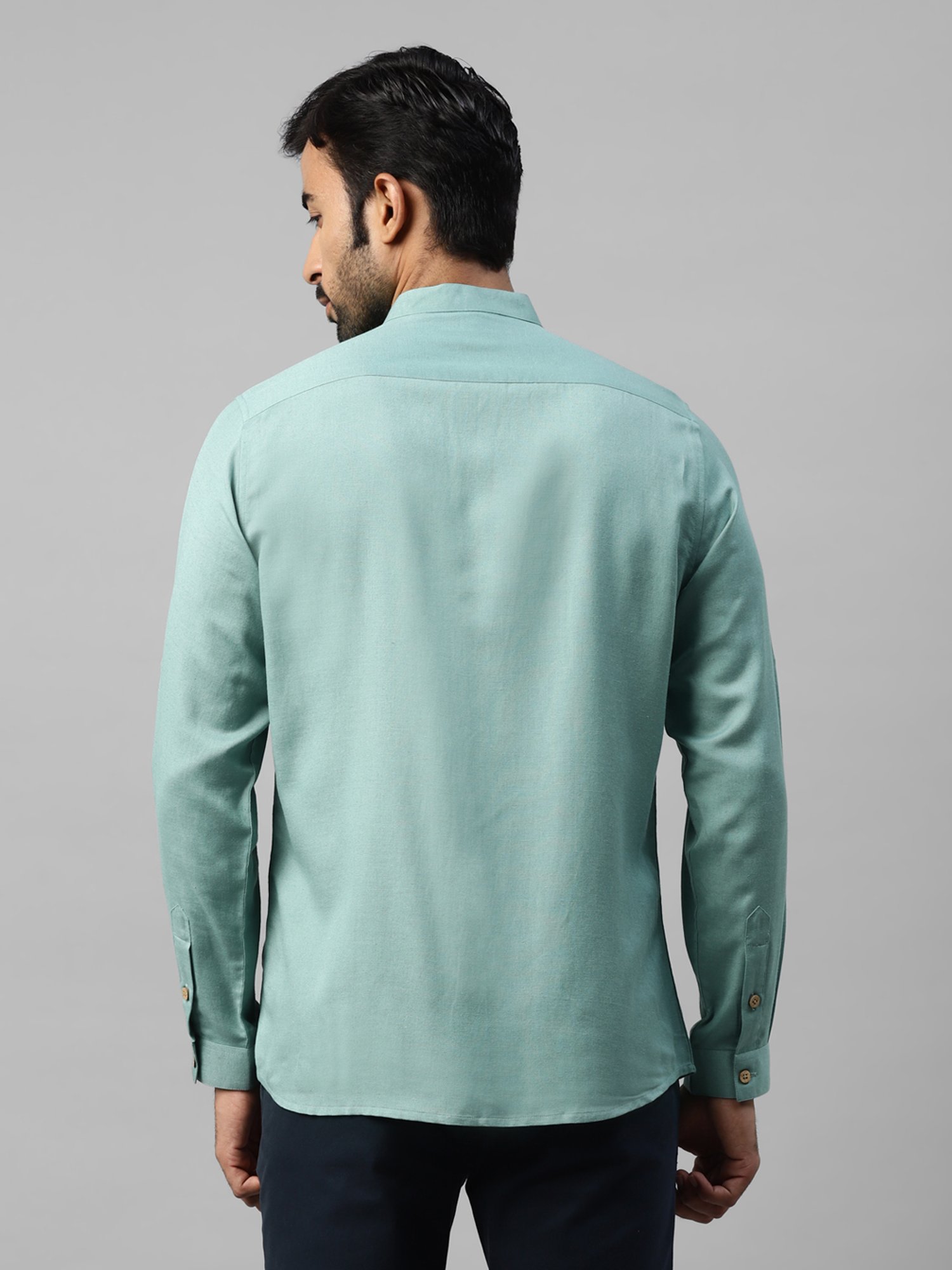 Don Vino Sea Green Slim Fit Shirt