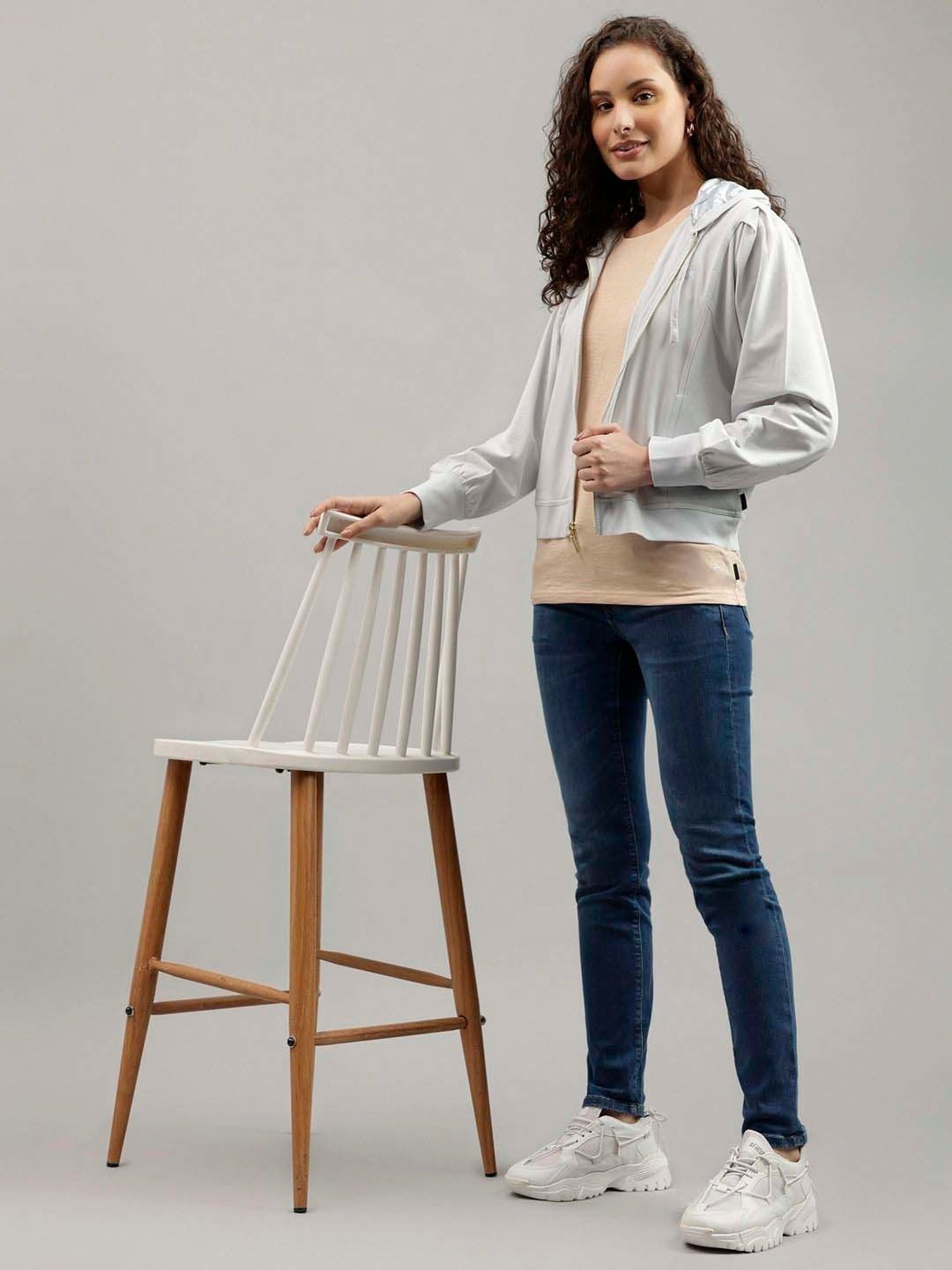 Beverly Hills Polo Club Grey Regular Fit Hoodie