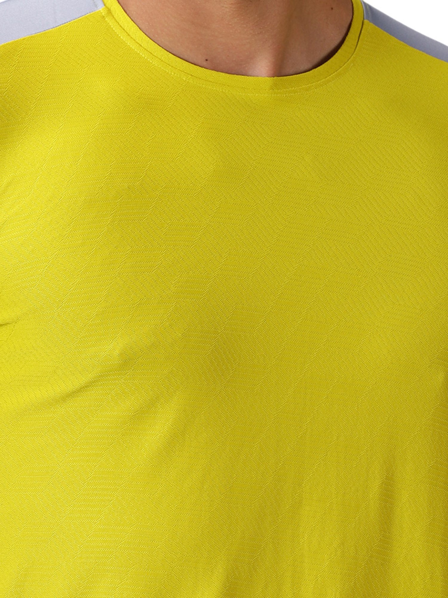 DOMIN8 Men Contrast Cut And Sew At Side Training T-Shirt