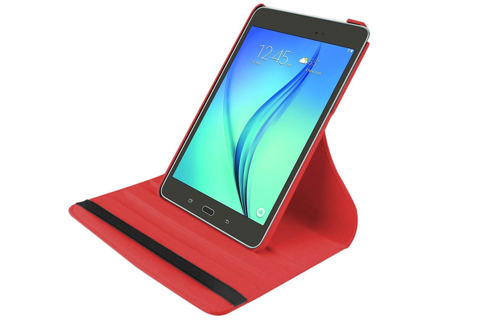 Hellfire Trading PU Leather Case 360 Rotating for Samsung Galaxy Tab A 8 T350 8" - Purple