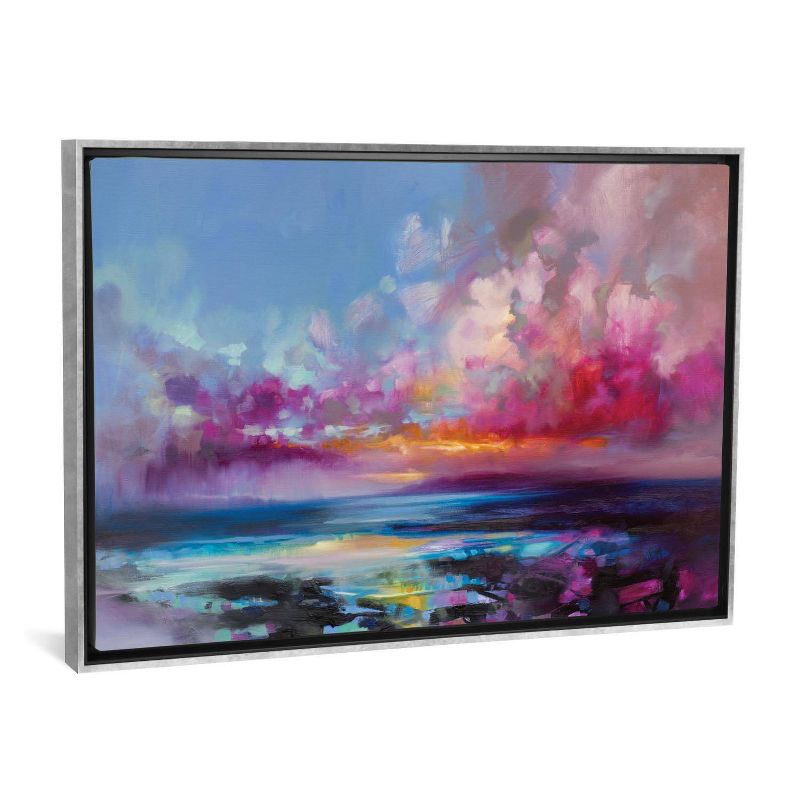 40" x 26" Arran Glow by Scott Naismith Framed Canvas Print Silver - iCanvas