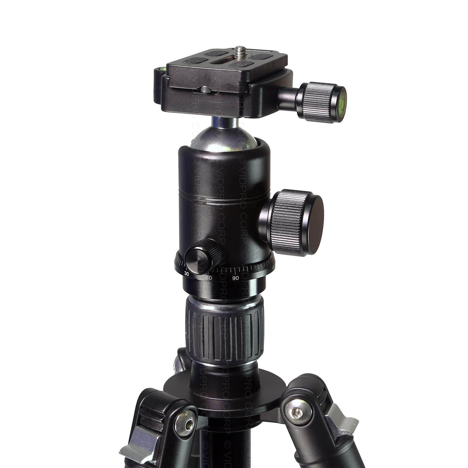 Vidpro AT-62 Venture Maxx 62"Professional Aluminum Travel Tripod with Ball Head & Case
