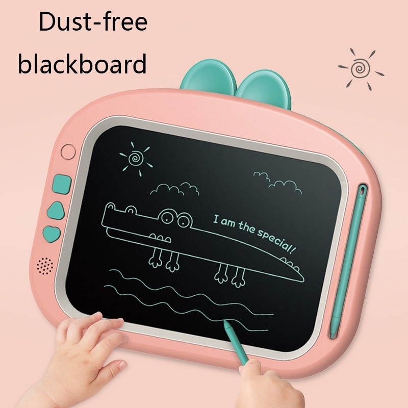 X6 Puzzle Early Education Children Toy Multifunctional Handwritten Blackboard Cartoon Electronic Drawing Board, Colour: Blue