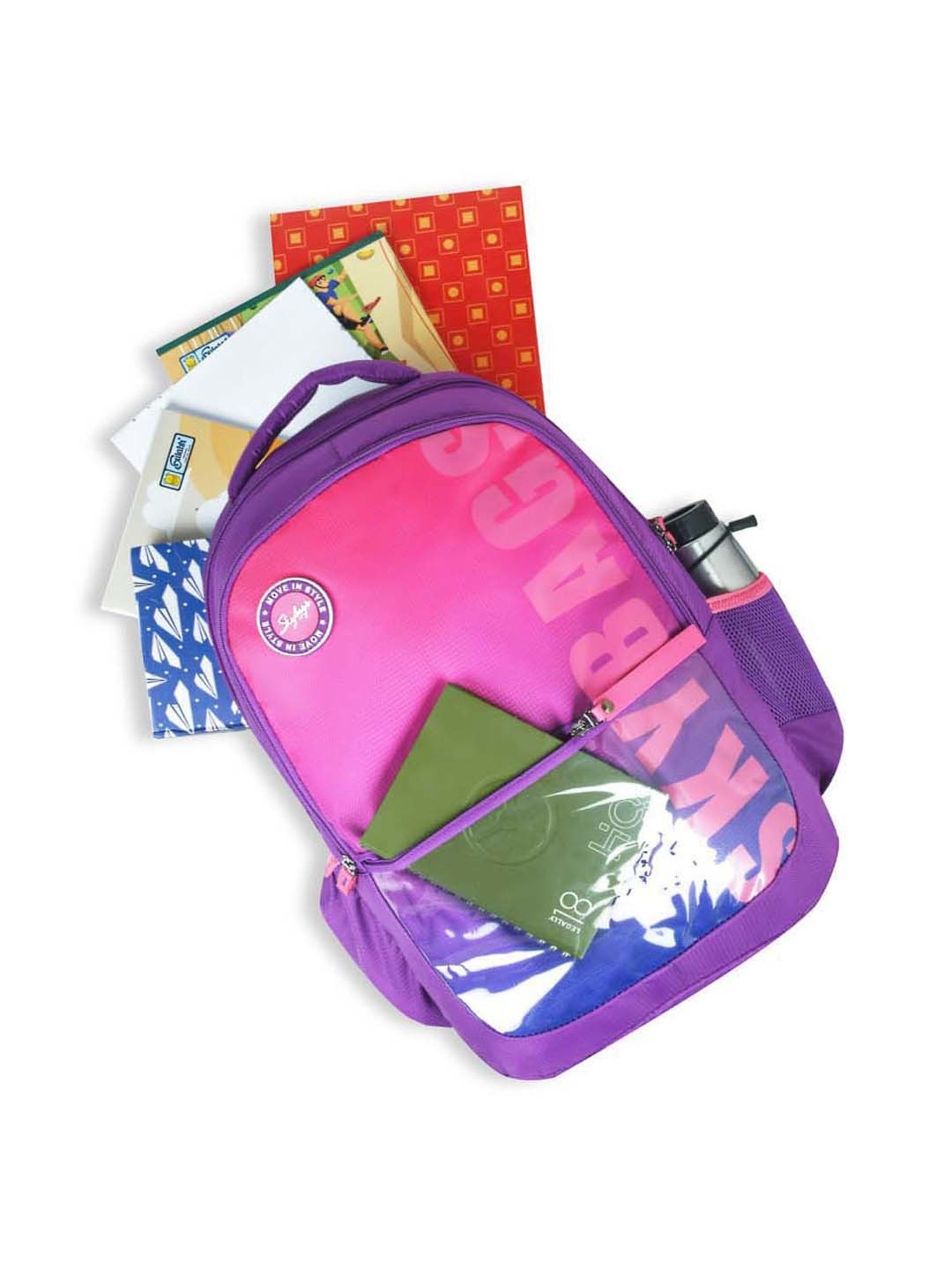 Skybags Squad Plus 04 30 Ltrs Purple Medium Backpack