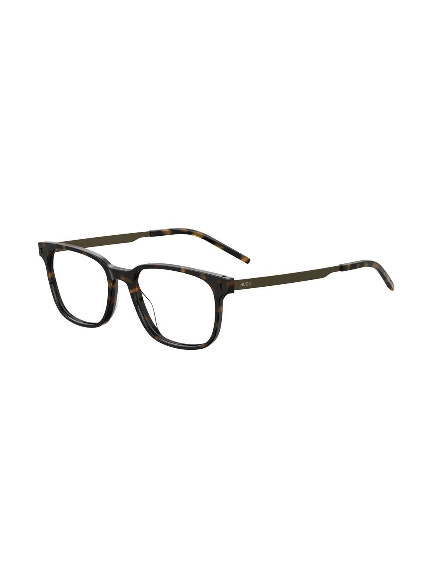HUGO Brown Rectangular Eye Frames for Men