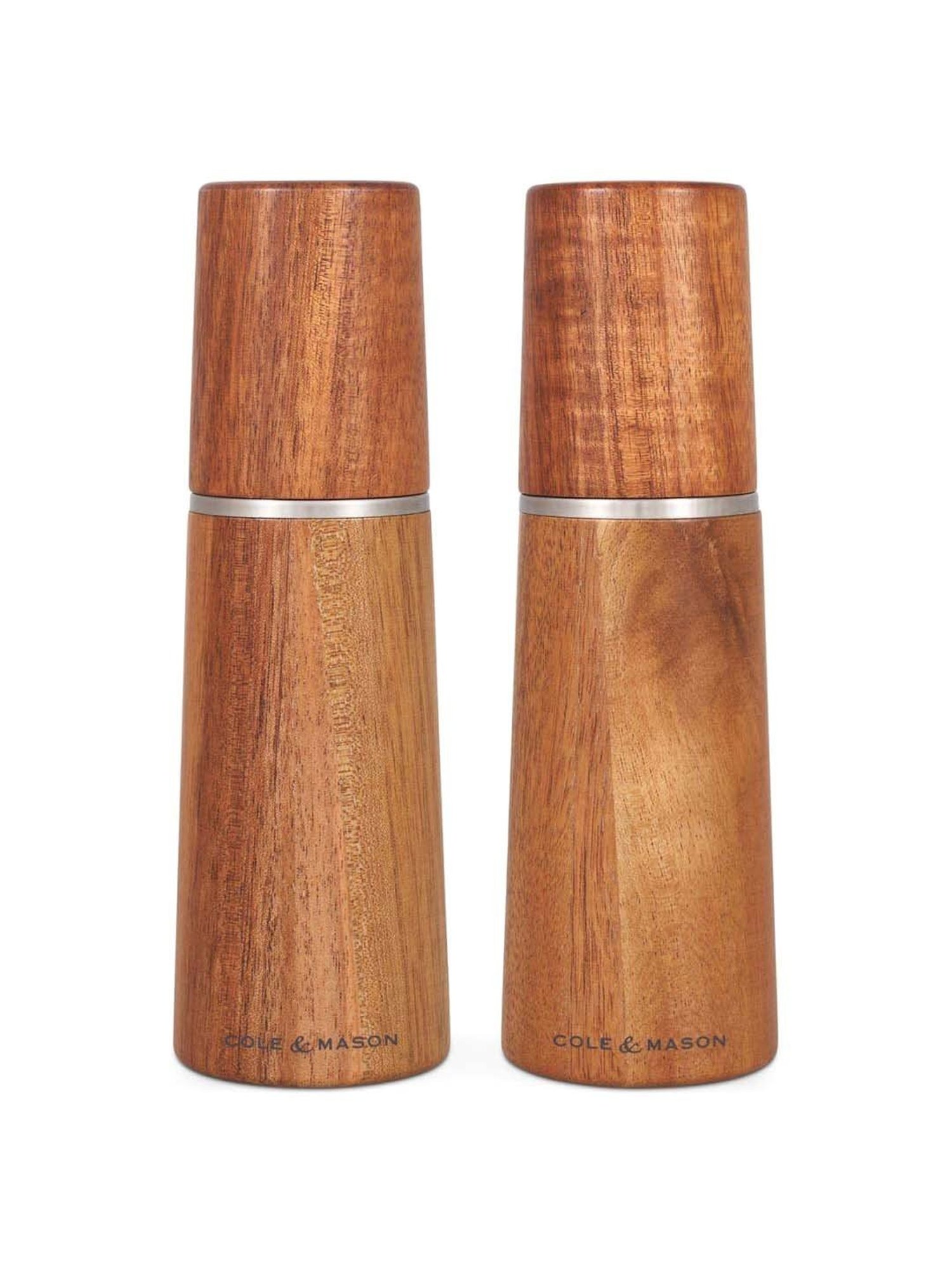 Cole & Mason Marlow Brown Acacia Wood Salt & Pepper Mill - Set of 2