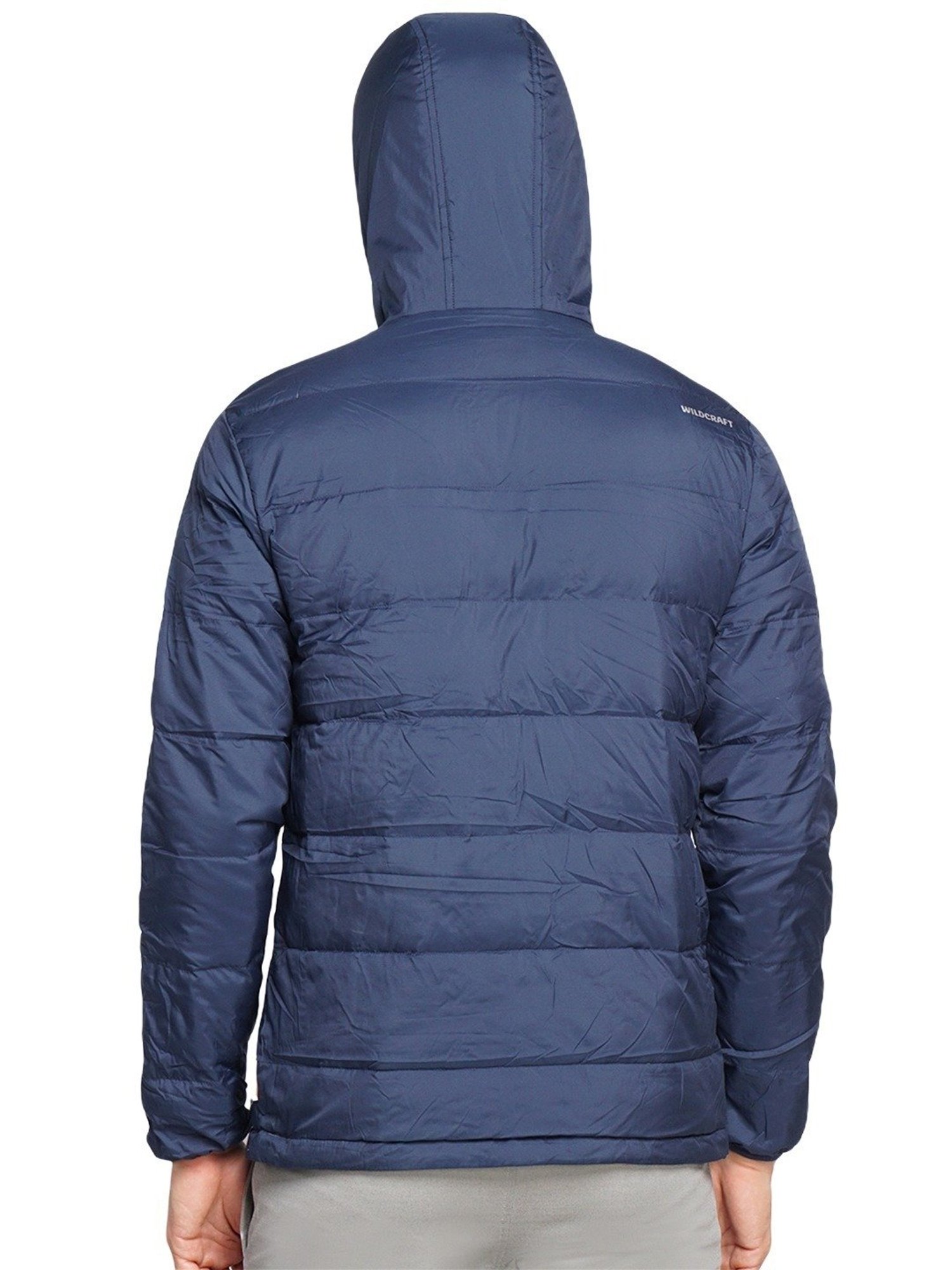 Wildcraft Navy Regular Fit Quilted Hooded Jacket