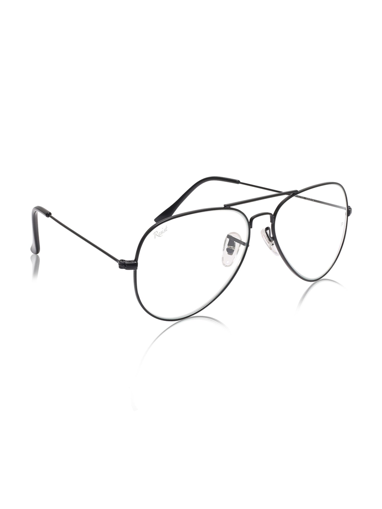 Resist Eyewear Clear Aviator UV Protection Unisex Sunglasses