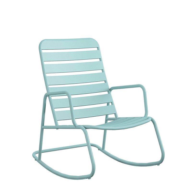 Roberta Outdoor/Indoor Rocking Chair - Aqua Haze - Novogratz