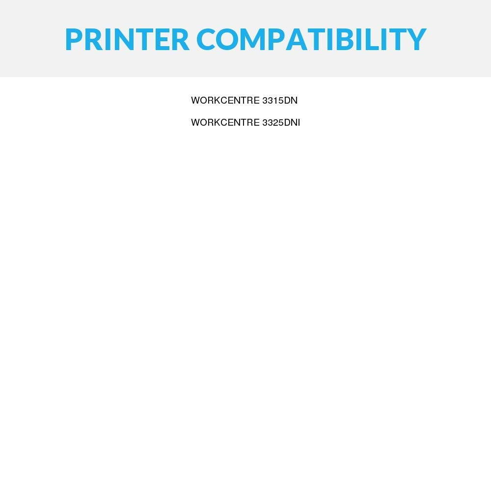 Speedy Inks - 2pk Compatible Xerox 3325 3315 106R02311 Laser Toner Cartridge Black Toner