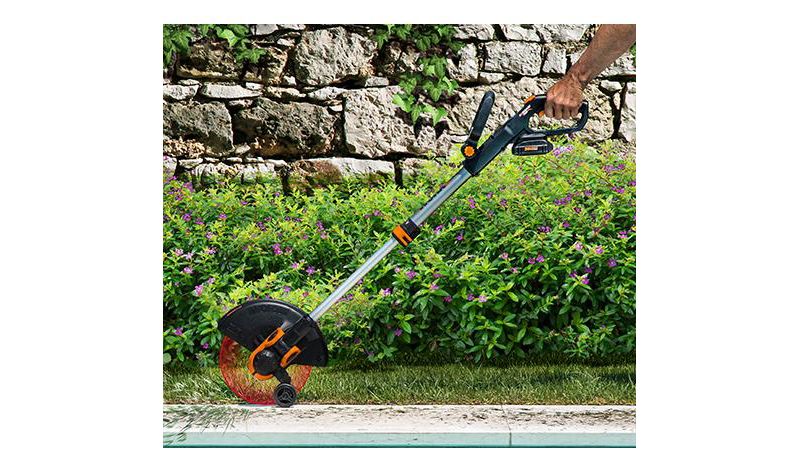 Worx WG911 Power Share 40V Lawn Mower and 20V Grass Trimmer (WG743 and WG163)