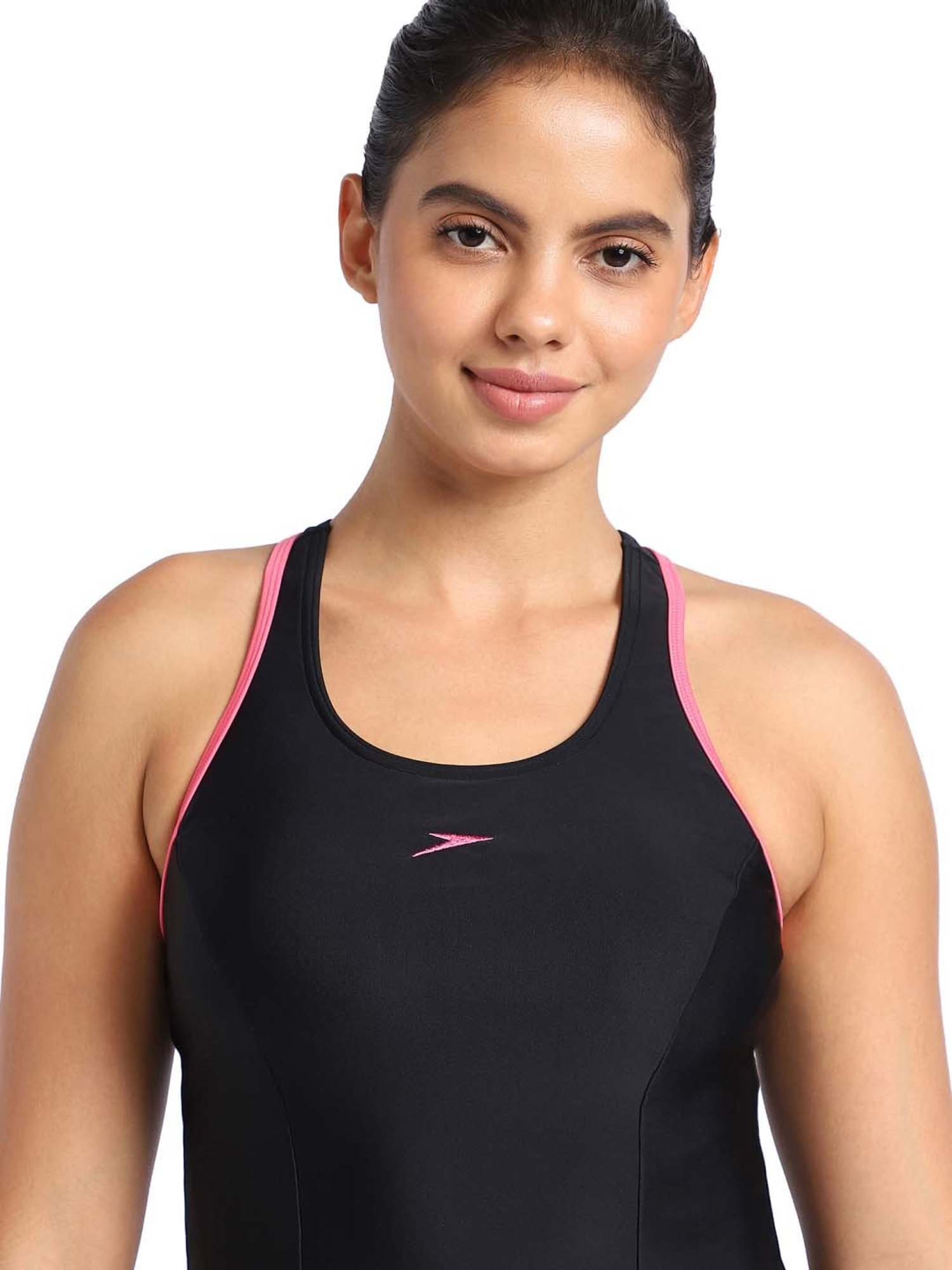 Speedo Black Plain Swimwear