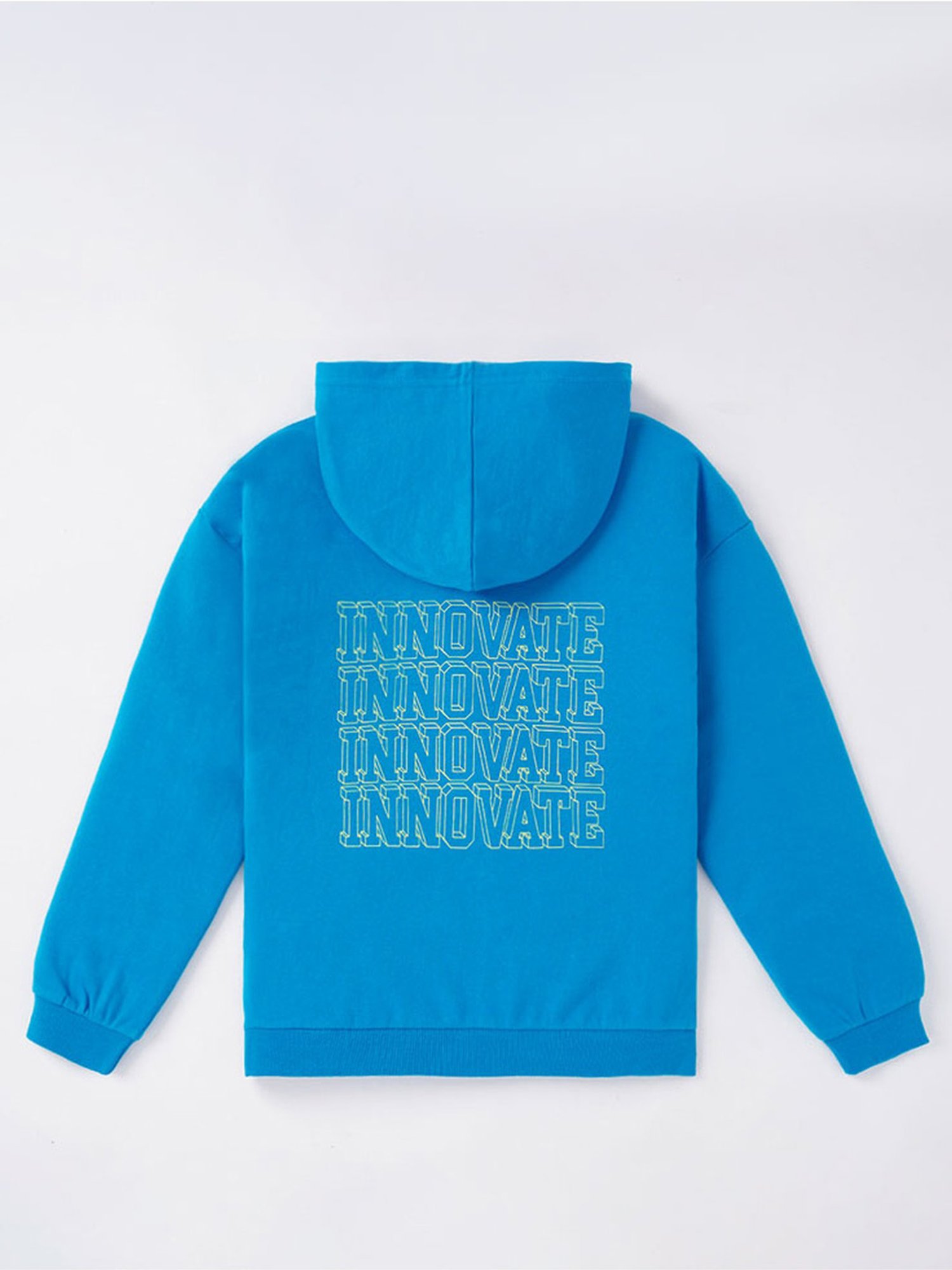 Edheads Kids Blue Cotton Printed Full Sleeves Hoodie