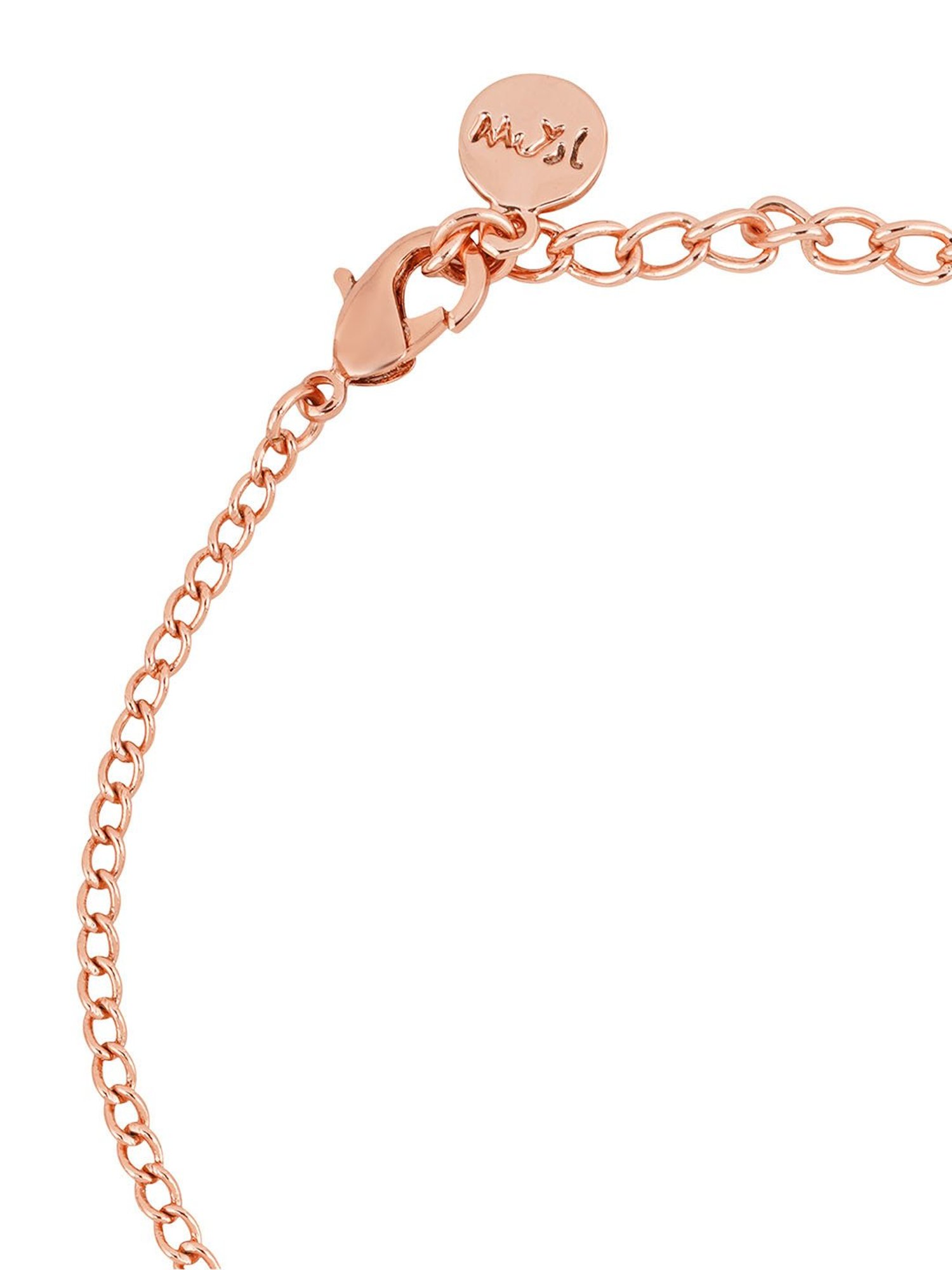 Joker & Witch The Party Edit Blooming Rose Gold Charms Bracelet