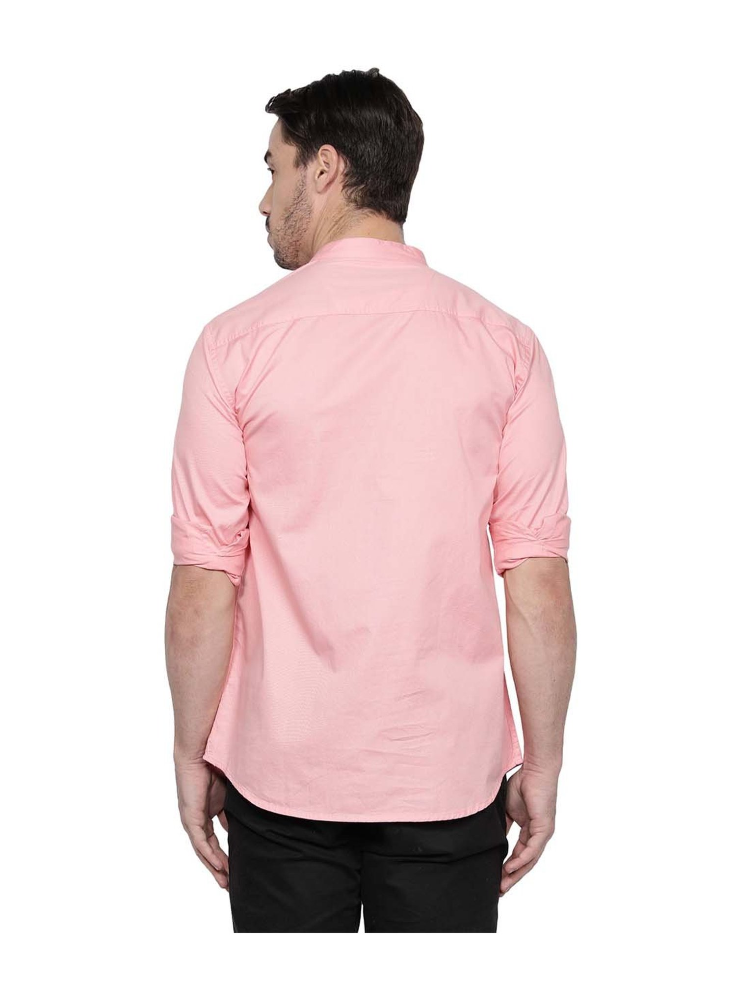 Kuons Avenue Rose Pink Regular Fit Angrakha Kurta