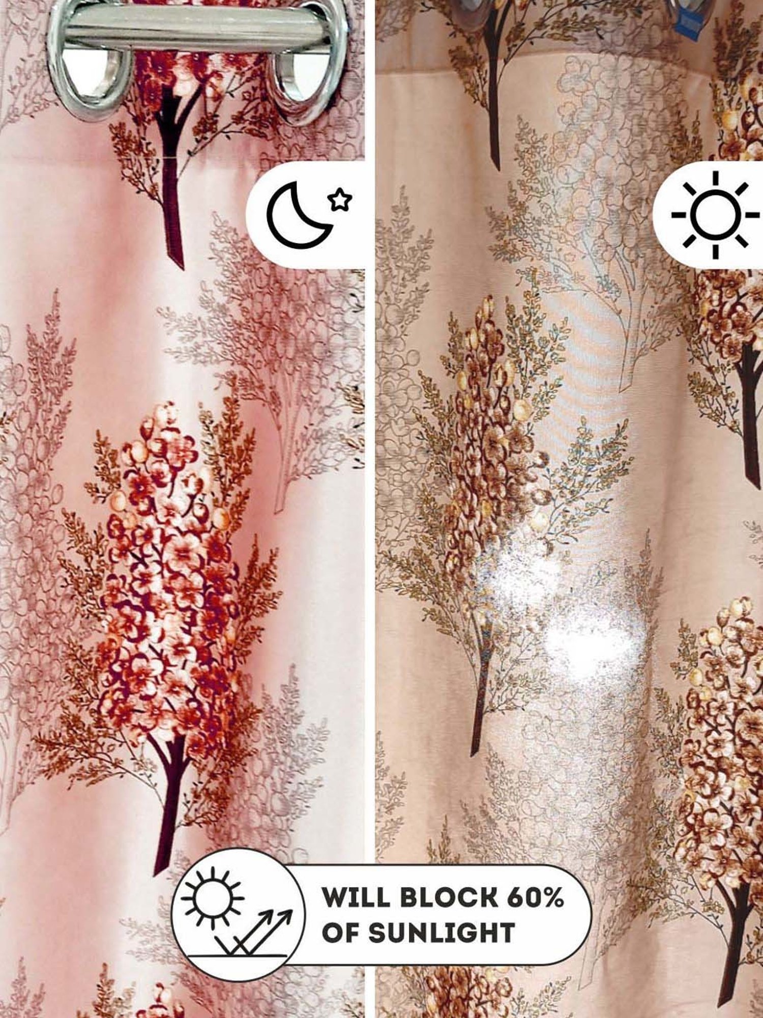 Bianca VILLA C`ESTA Red Faux Silk 5 Ft. Window Curtain