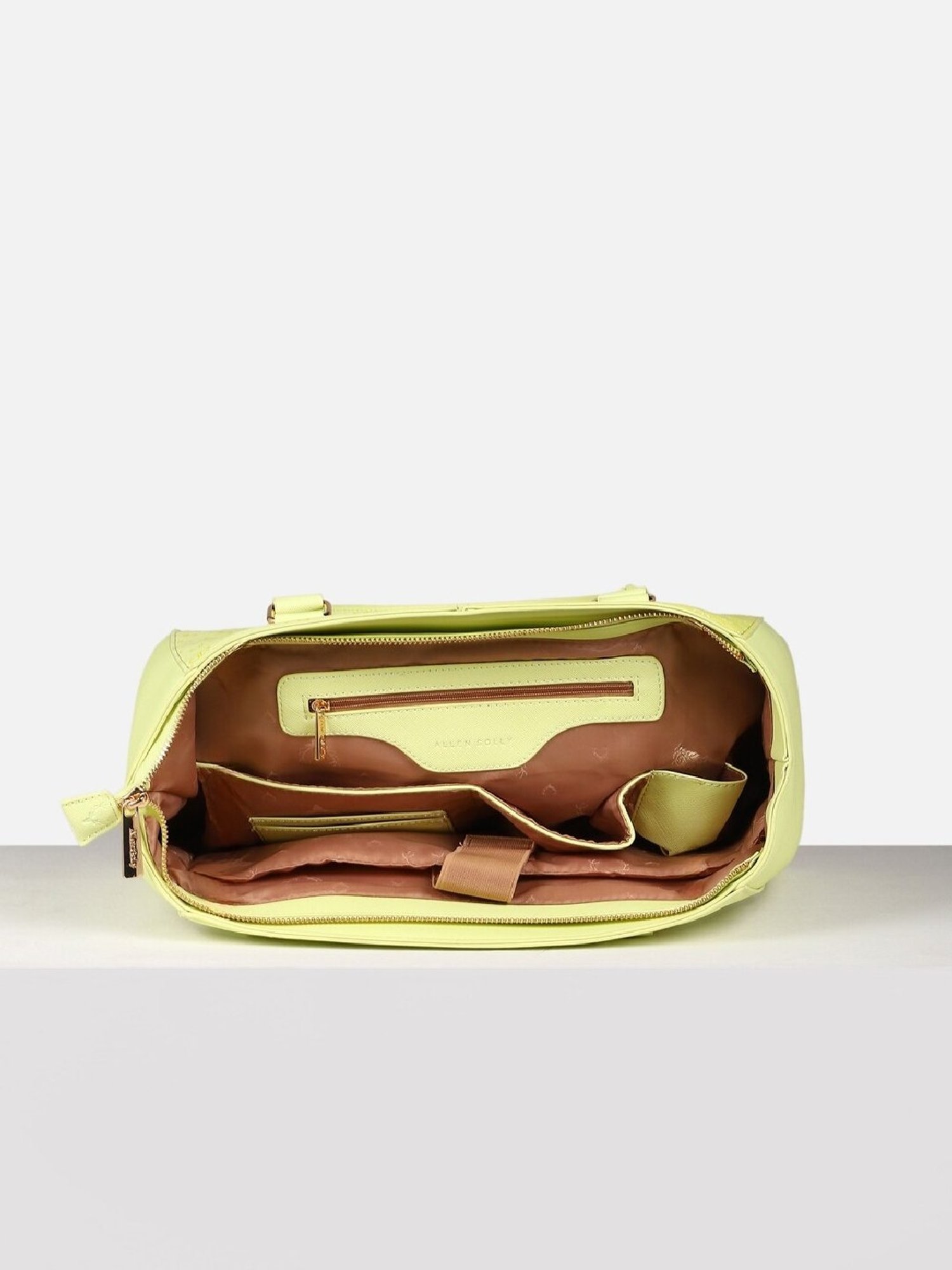 Allen Solly Green Printed Handbag