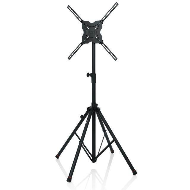 Gator Cases Deluxe Quadpod A/V Stand with LiftEEZ Piston for 65" Displays, Black