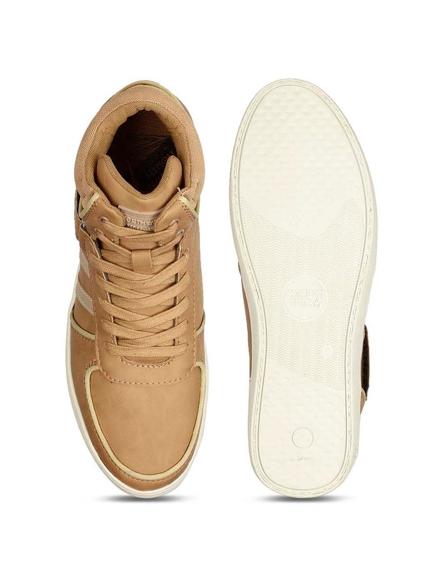 North Star by Bata Men's New Brown Ankle High Sneaker