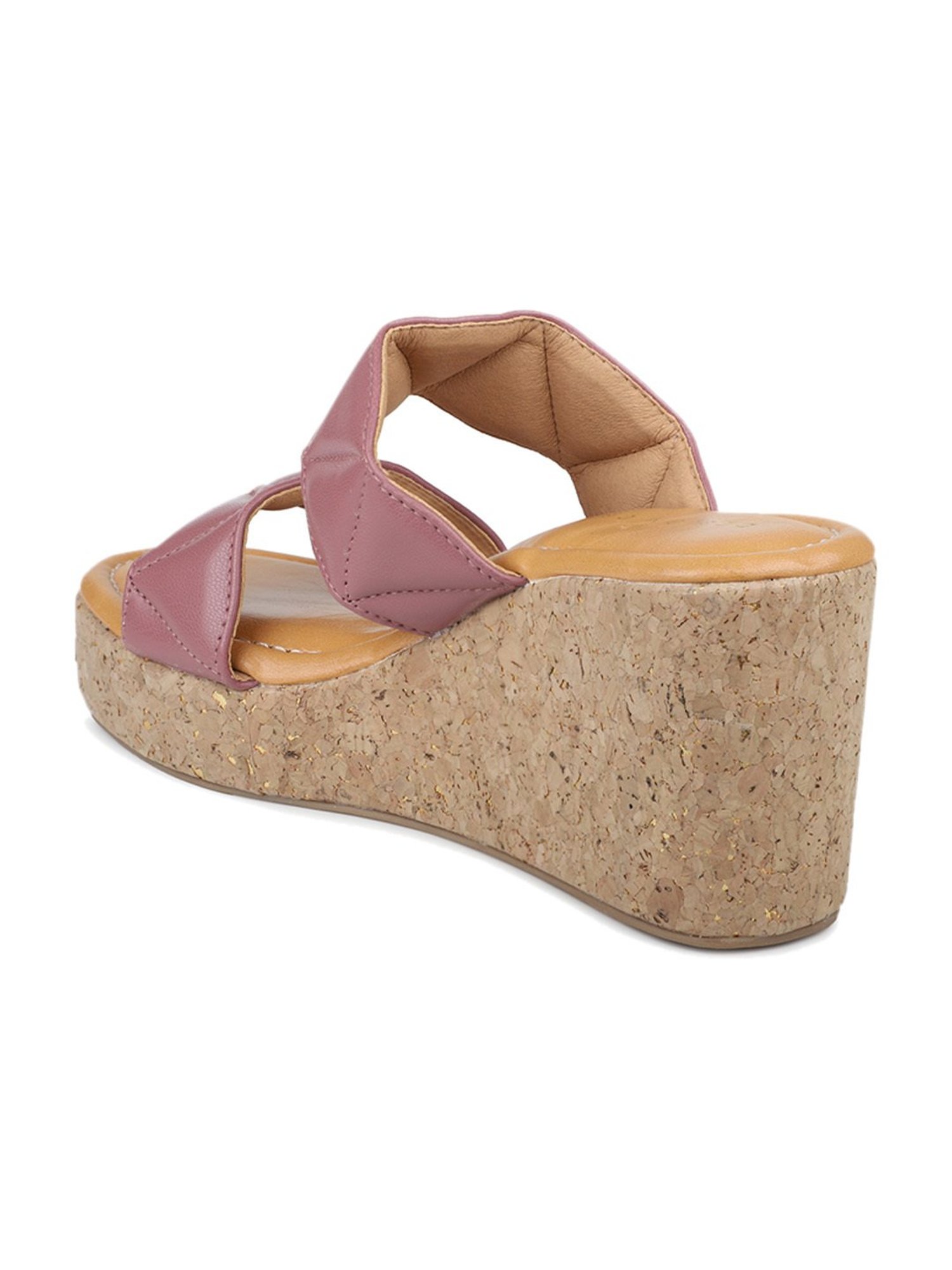 Design Crew Women's Pink Casual Wedges
