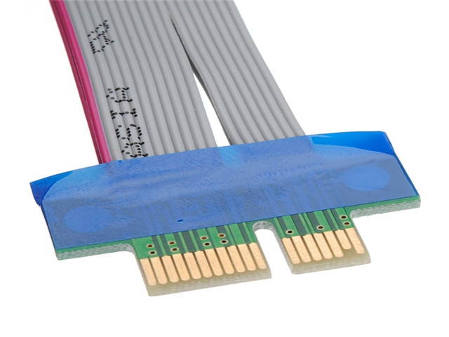PCI-Expres PCI-E 1X Riser Card Extender Extension Ribbon Flex Relocate Cable for PC Computer