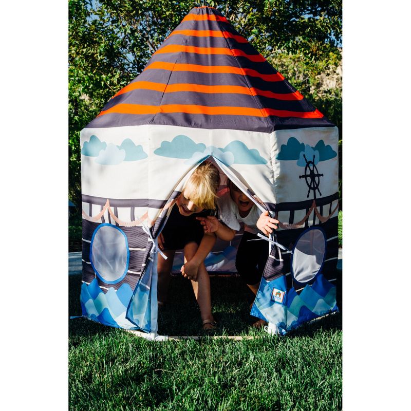 Pacific Play Tents Kids Pirate Play Pavilion With Flag