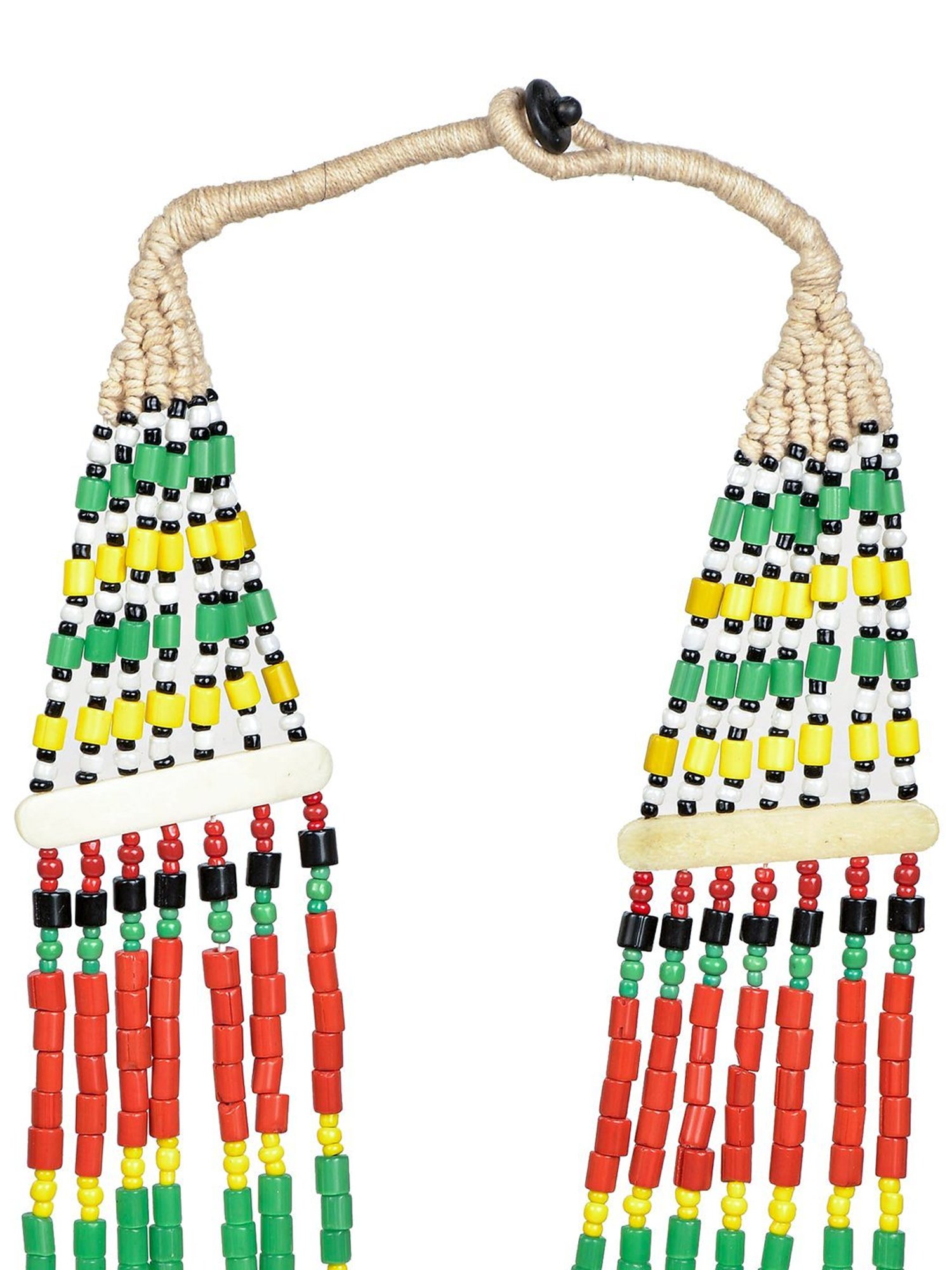 Imli Street Multicolor Vintage Naga Beaded Tribal Necklace