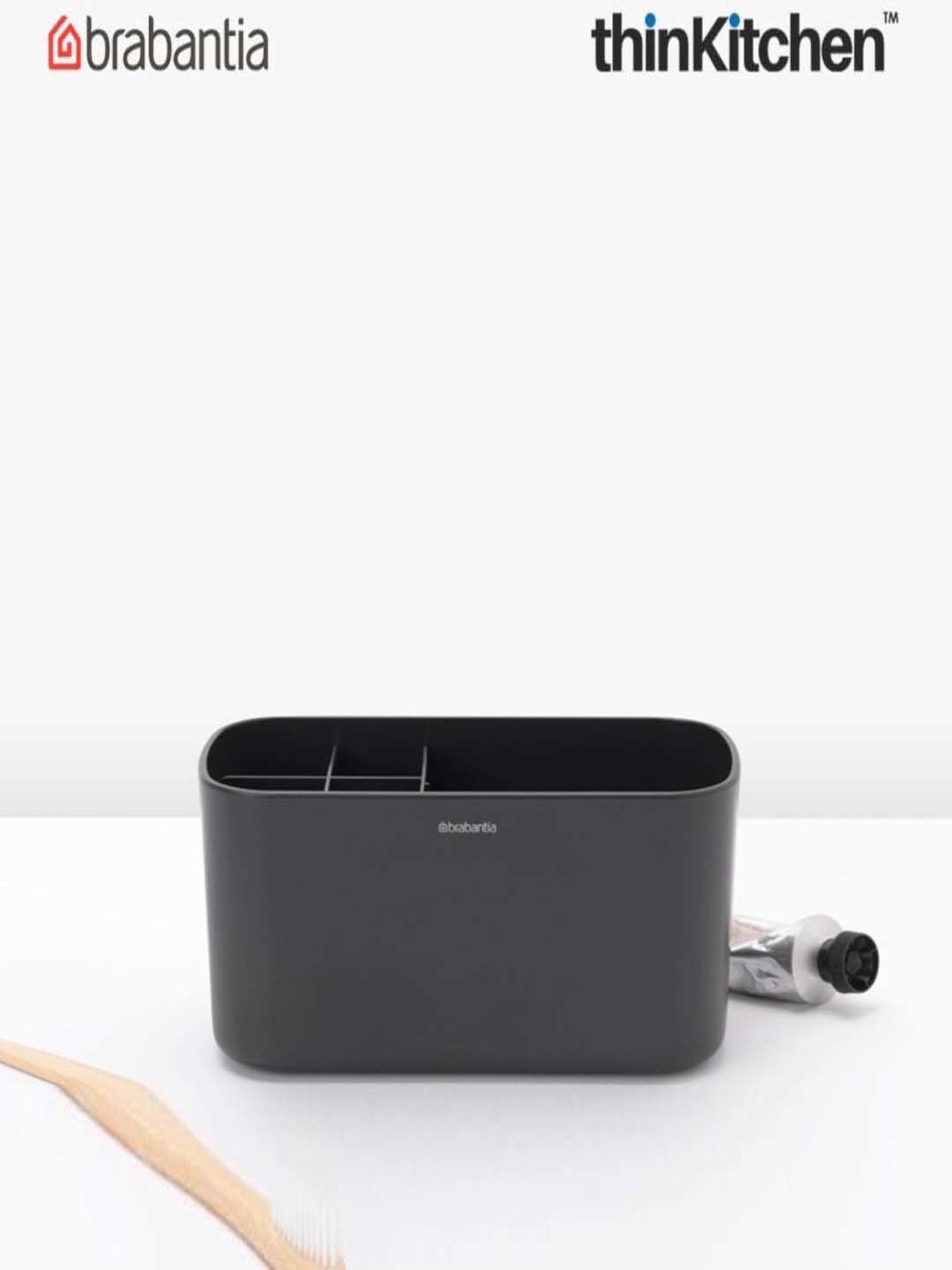 Brabantia Dark Grey Plastic Renew Bathroom Caddy