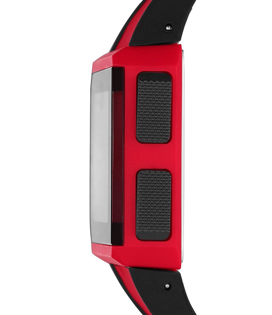 Diesel Chopped Digital Red Silicone Watch