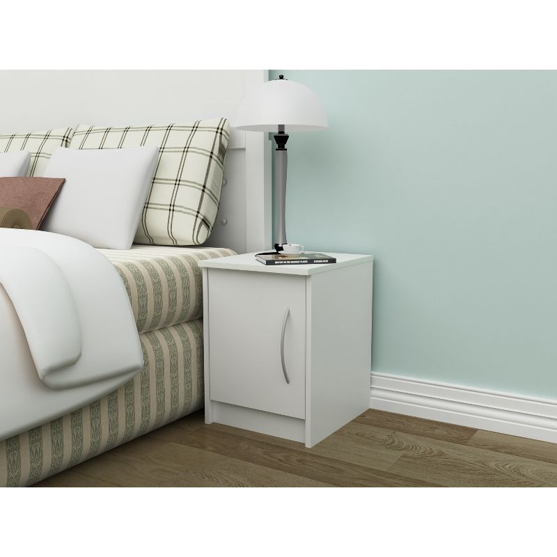 Addison 1 Door Nightstand Off-White - Loft 607