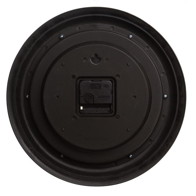 12" Traditional Bronze Roman Numeral Wall Clock Bronze - Patton Wall Decor