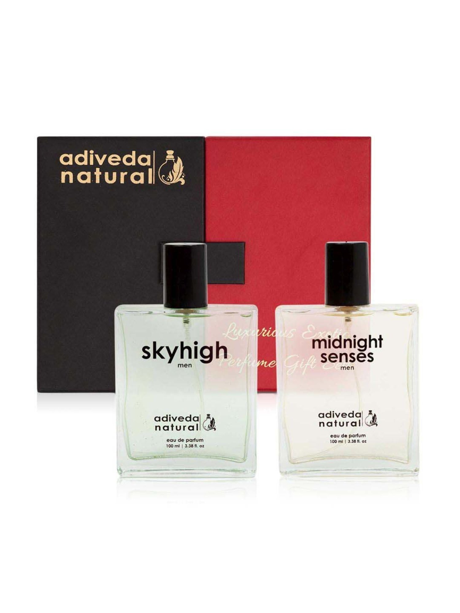 Adiveda Natural Midnight Senses and Skyhigh For Men Gift Set