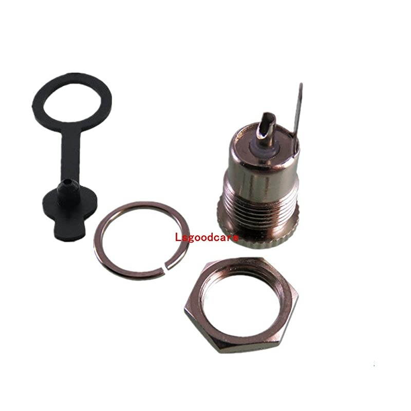 10Pack 5.5 x 2.1 MM 8A-10A DC Power Jack Socket Threaded Female Mount Connector Adapter with Dustproof Plug