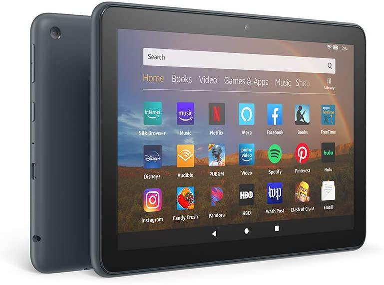 Fire HD 8 Plus tablet, HD display, 32 GB, our best 8" tablet for portable entertainment, Slate Ad-Supported