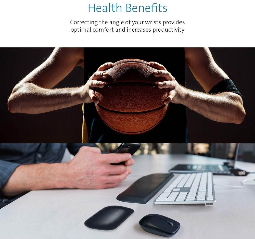 Kensington ErgoSoft Wrist Rest for Standard Mouse, Black (K52802WW)