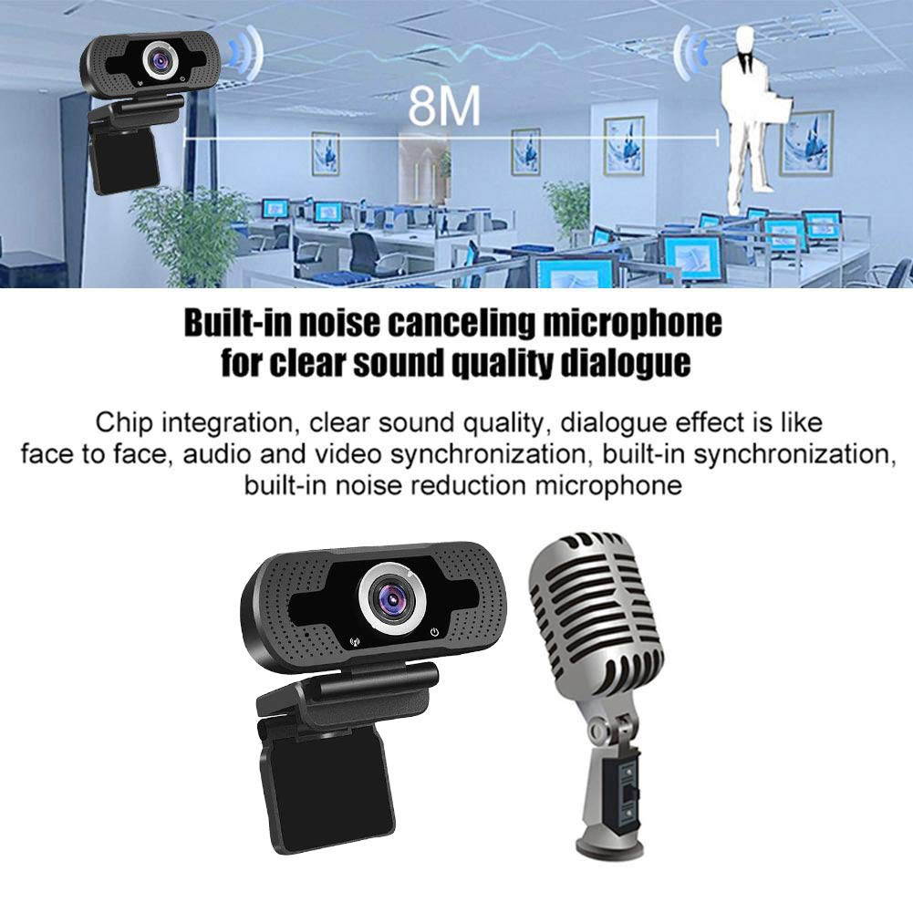 1080P Webcam, NP HD PC Webcam USB Mini Computer Camera Built-in Microphone - USB Web Camera for Live Streaming, Video Calling and Recording - Computer PC Desktop Laptop with 110&deg; Wide View Angle A-A1