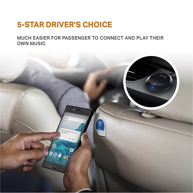 NFCEnabled Bluetooth 41 Receiver Wireless Audio Adapter Streaming Music from Echo Smart Phone Tablet PC to Home Car Stereo Sound System HA100