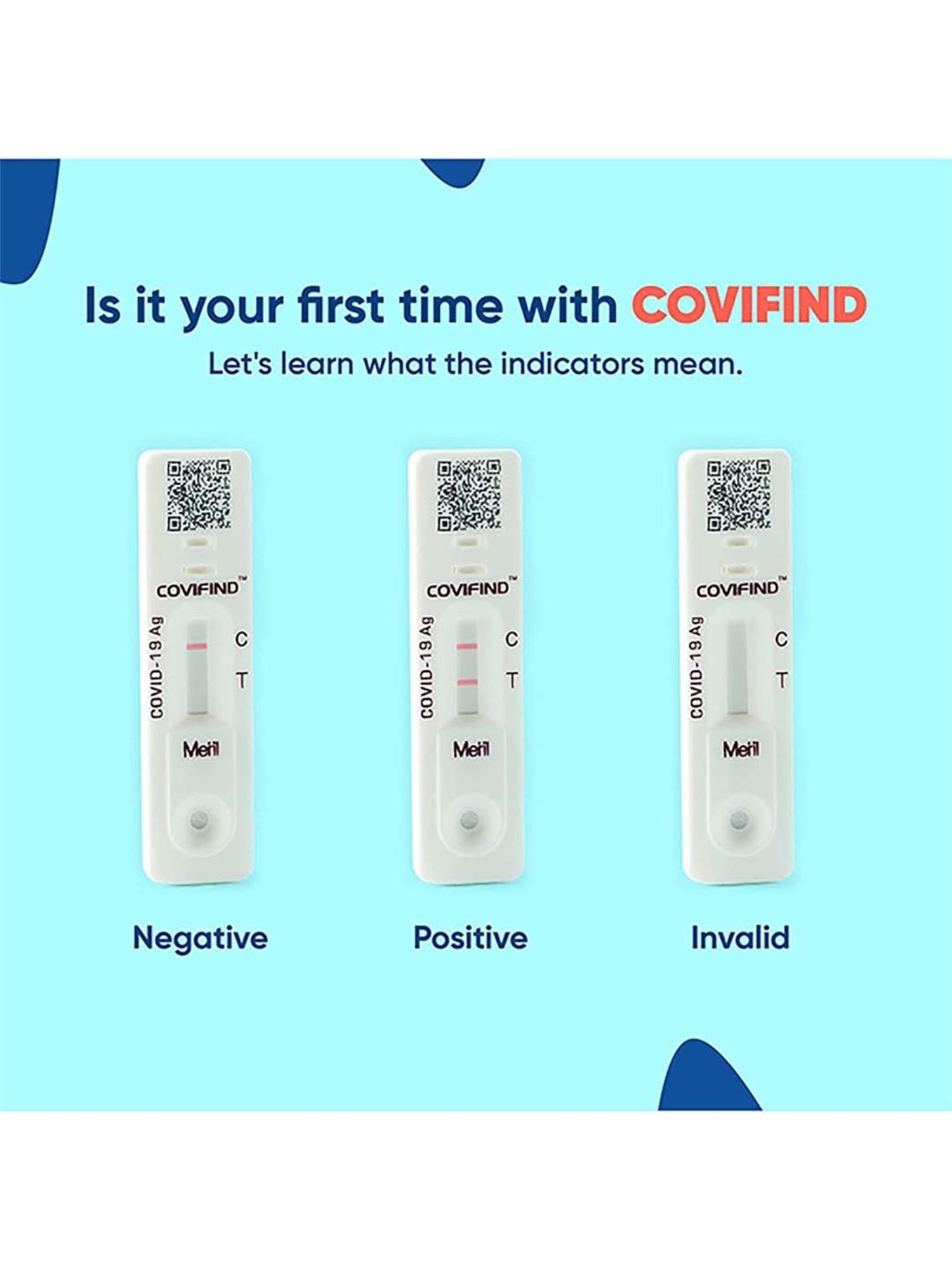 CoviFind Covid19 Rapid Antigen and Covid Test Kit ICMR Approved - Pack of 5