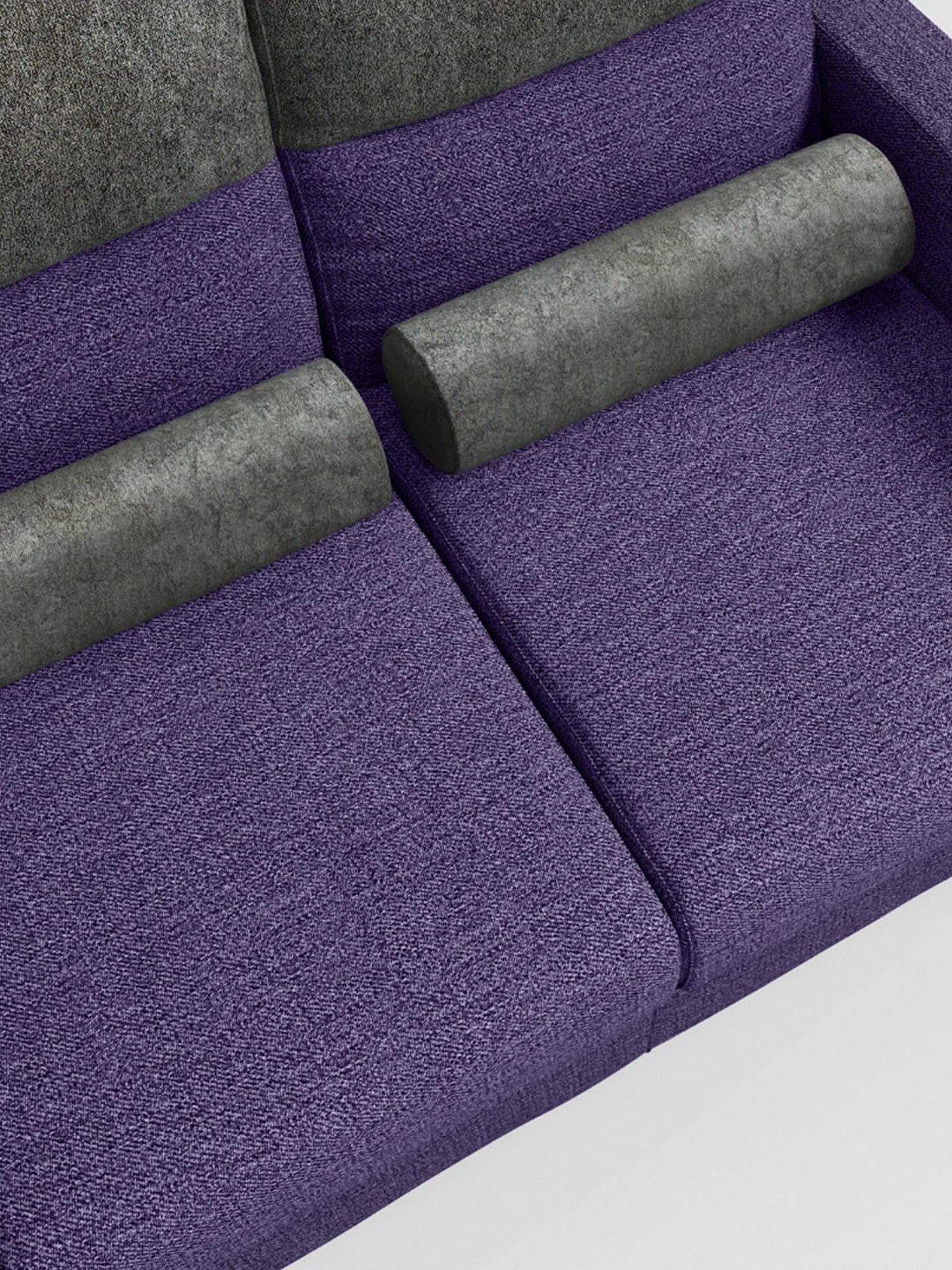 Godrej Interio Highrolla Purple Pinewood 2 Seater Sofa
