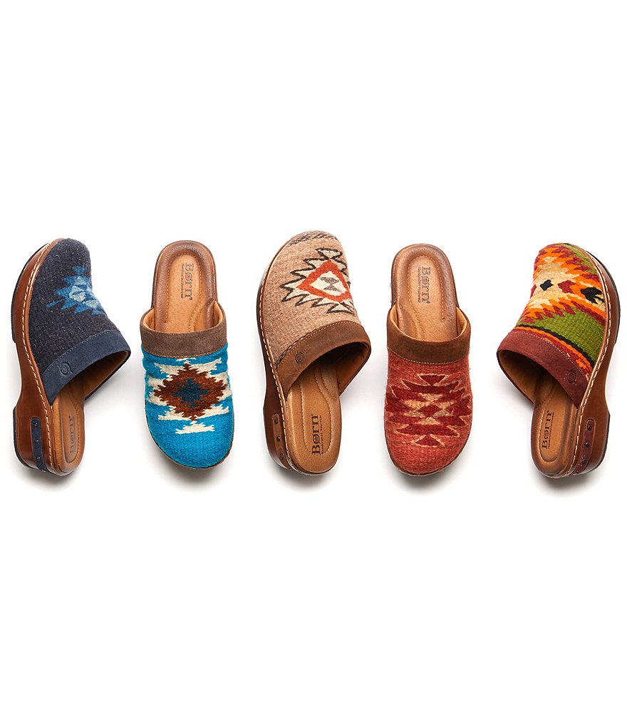 Born Bandy Southwest Wool Clogs