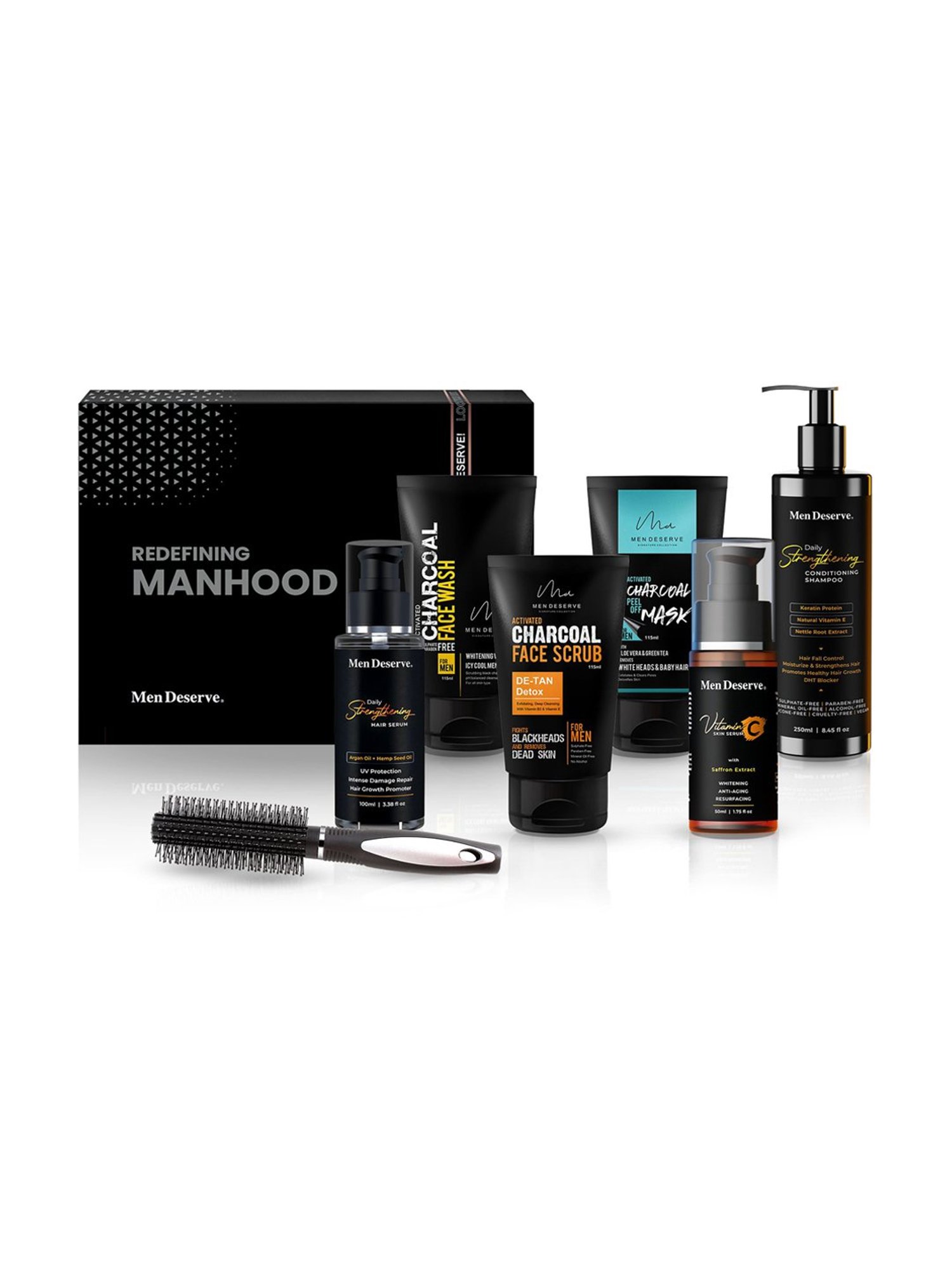 Hair Fall Control and Clear Skin Men Grooming Kit for Face and Hair Care.
