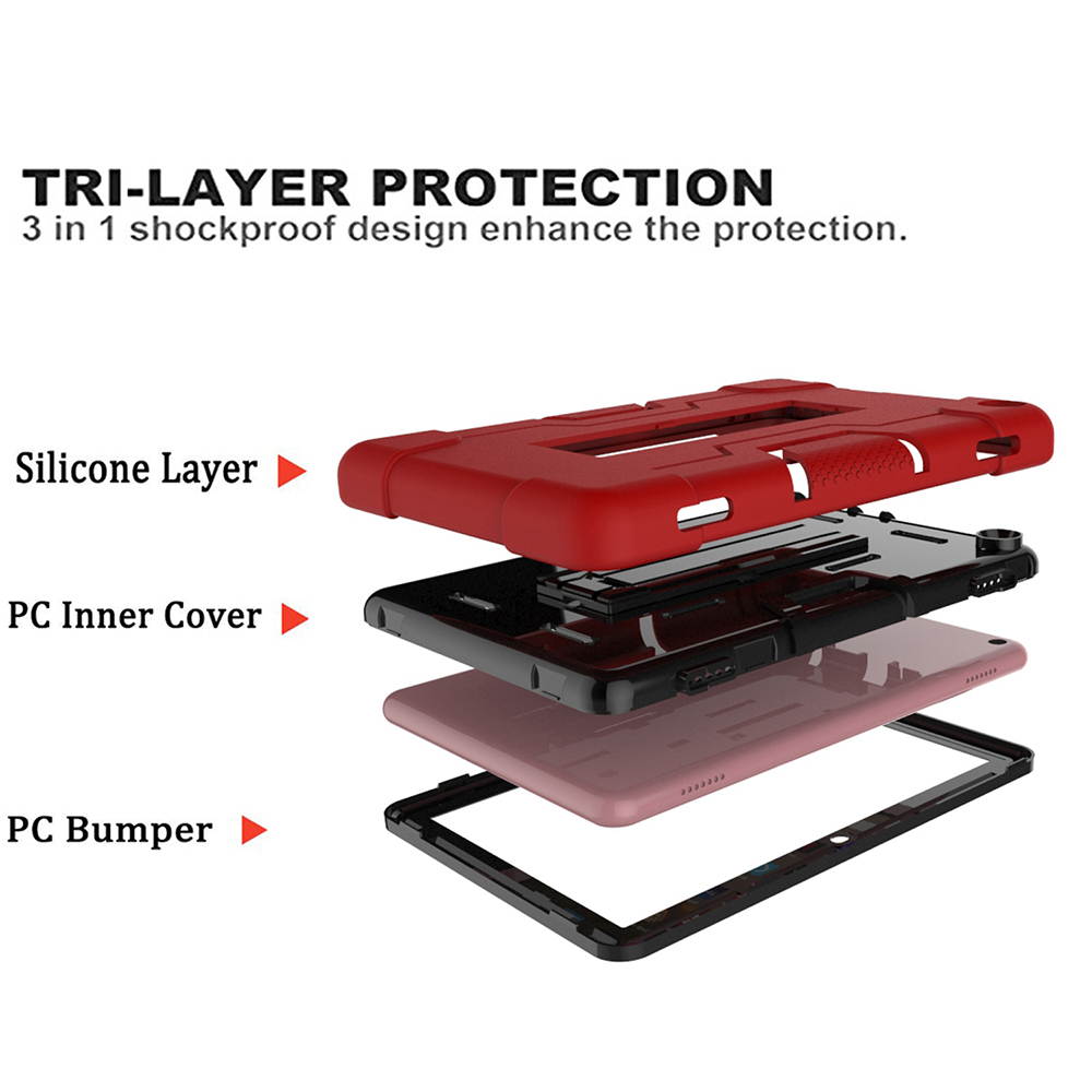 Mignova for Amazon Fire HD 8 2020 Case, Fire HD 8 Plus Case Heavy Duty Drop-Proof Shock-Proof Rugged Hybrid Case with Kickstand for Amazon Fire HD 8 2020 / Fire HD 8 Plus Tablet 10th Gen 2020