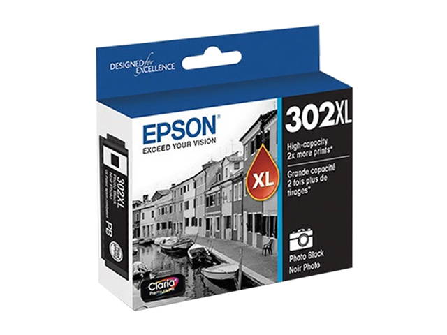 EPSON Claria 302XL T302XL120-S High-Yield Ink - Photo Black