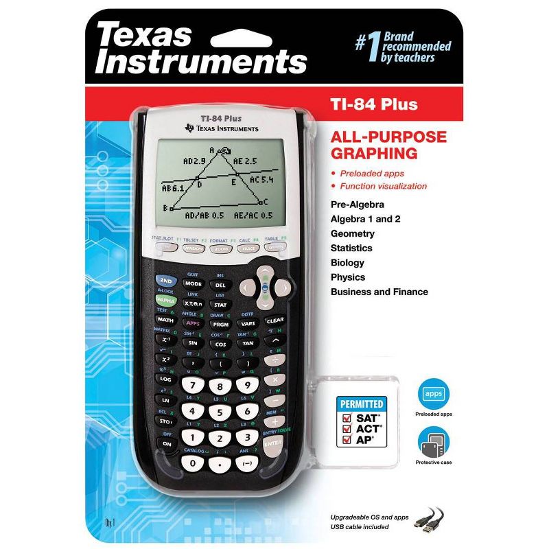 Texas Instruments Graphing Calculator - Black (TI-84+)
