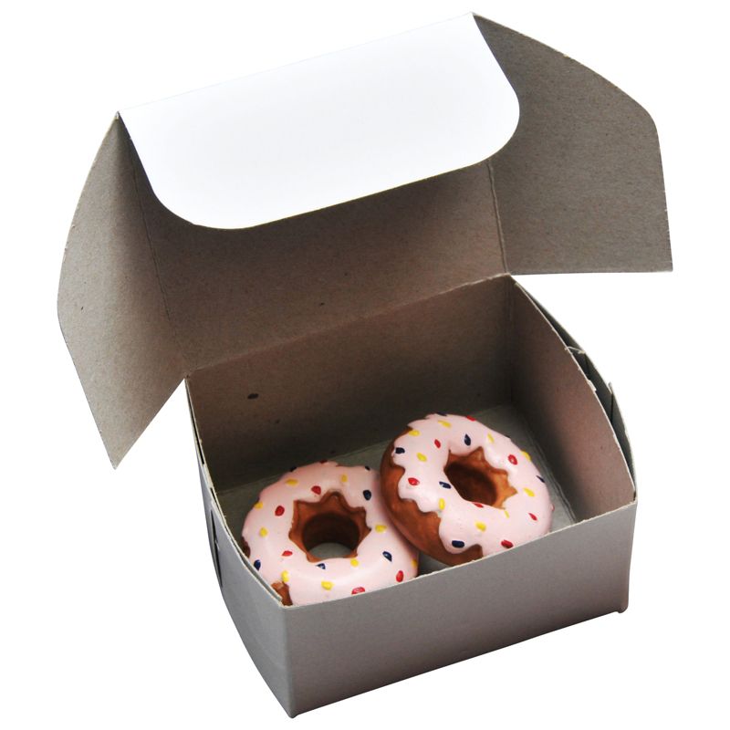18" Doll Food Kitchen Accessories - 2pc Strawberry Doughnuts & Real Bakery Box