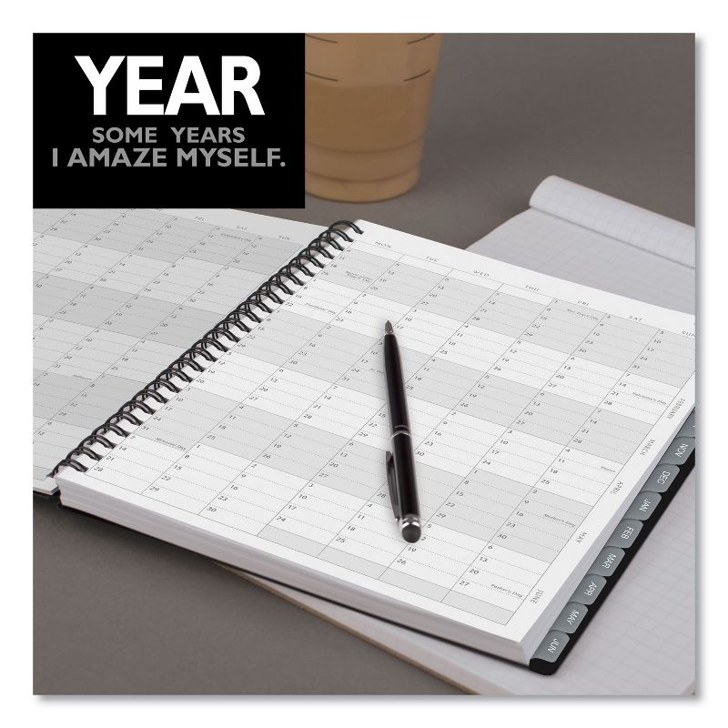 AT-A-GLANCE Elevation Academic Weekly/Monthly Planner, 11 x 8.5, Black, 2020-2021 75959P05