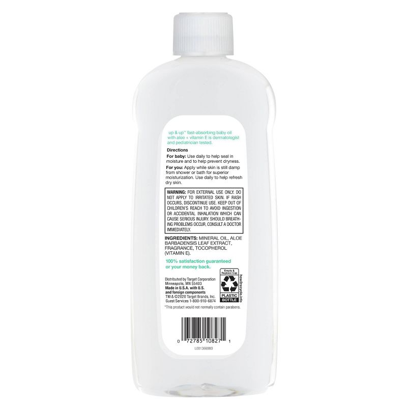 Baby Oil - Aloe Vitamin E - 20oz - up & up™