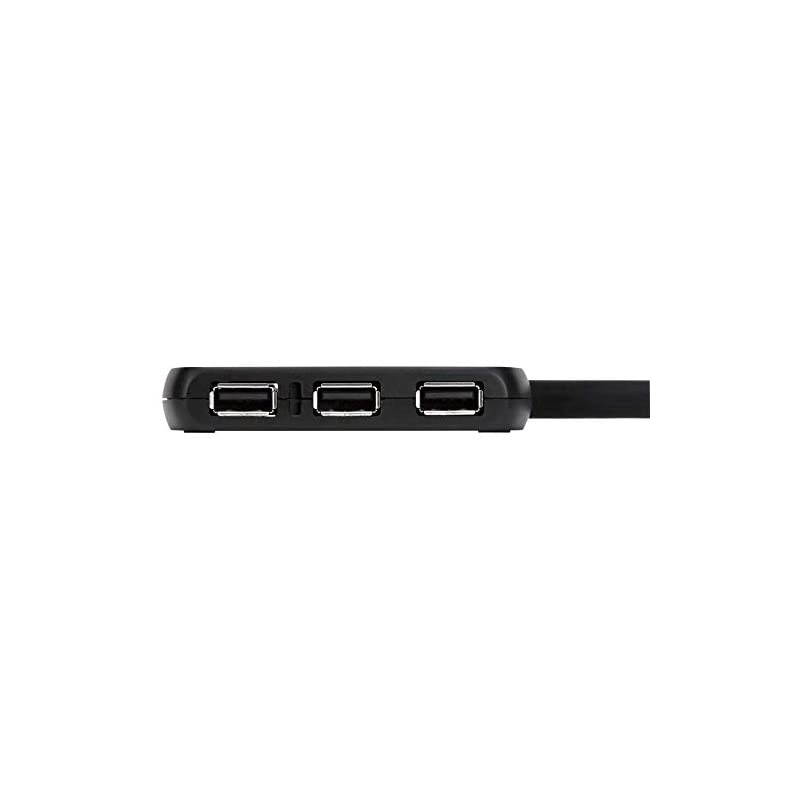 4Port USB 20 Hub with Sleek and Travel Friendly Black ACH114US